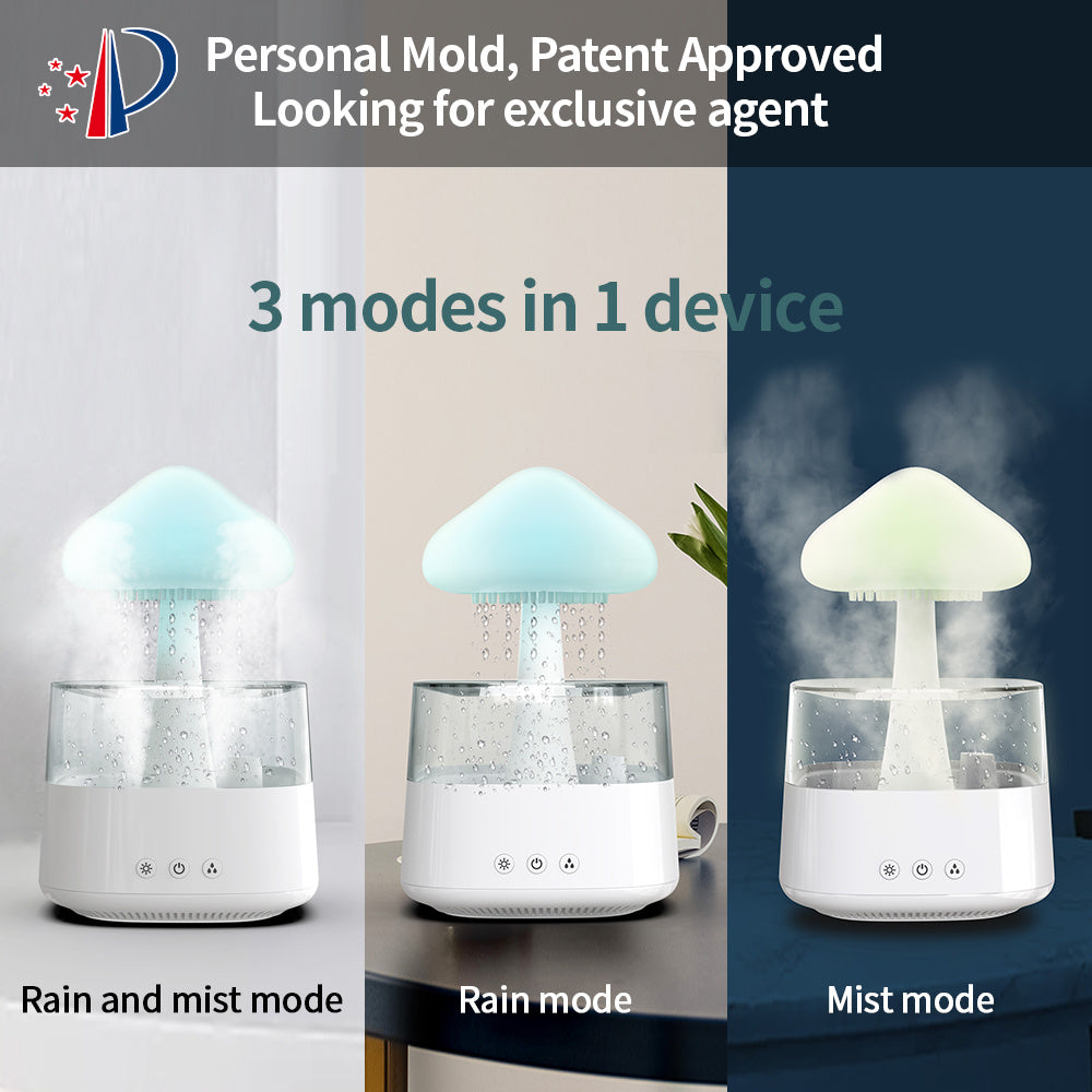 Mushroom Rain Humidifier by Ovascass